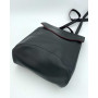 Рюкзак женский молодежный 44206 черный с красным
