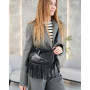 Кожаная женская сумка «Isabella» черная